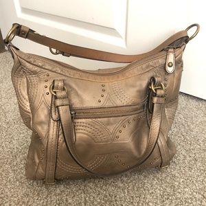 COACH 15276 Embossed Studded Leather Alex Bag